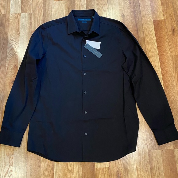 Perry Ellis black button down dress shirt - Picture 1 of 2